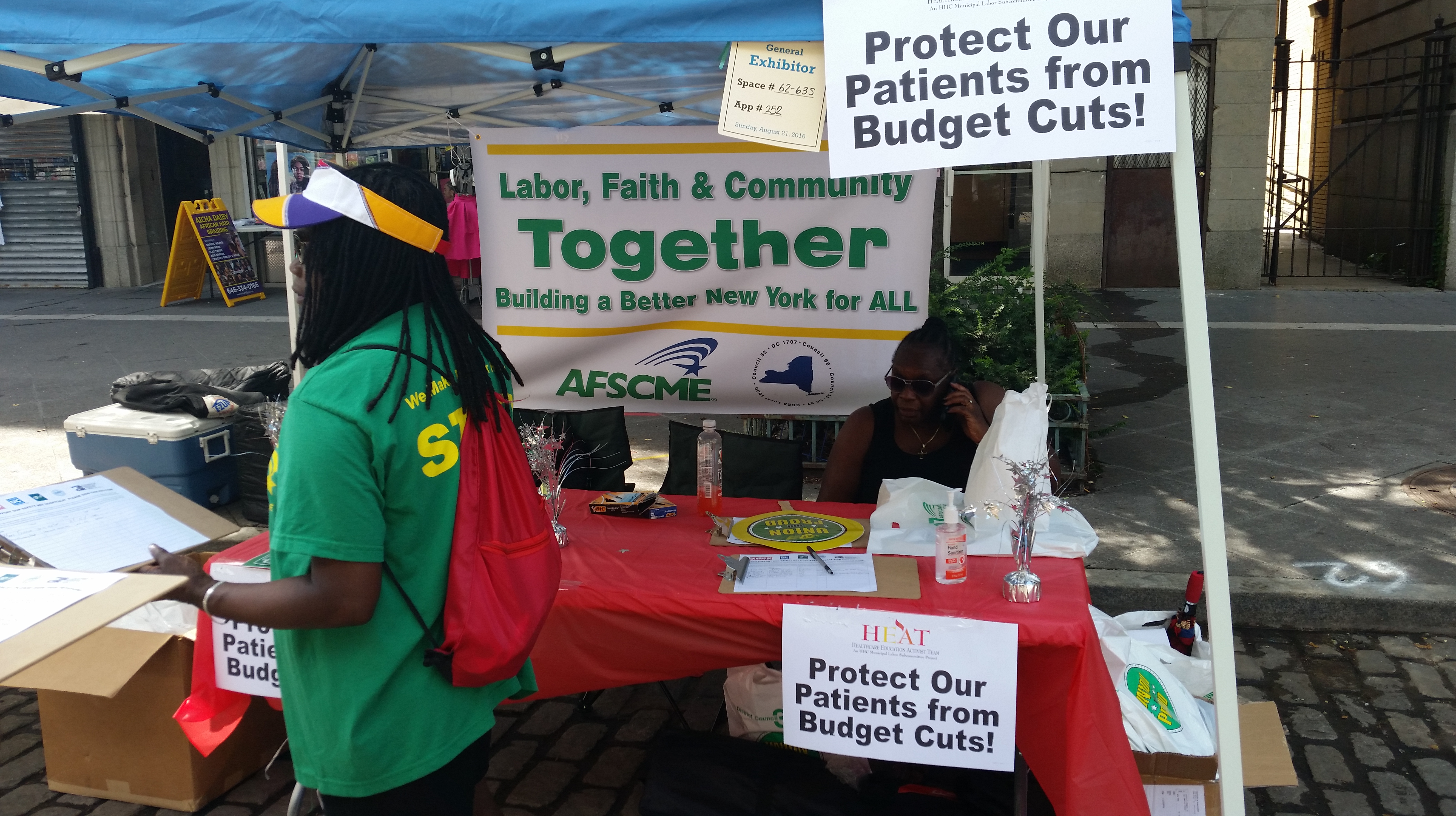 Activists Collect Signatures to Support Safety Net Hospital Bill During Harlem Week